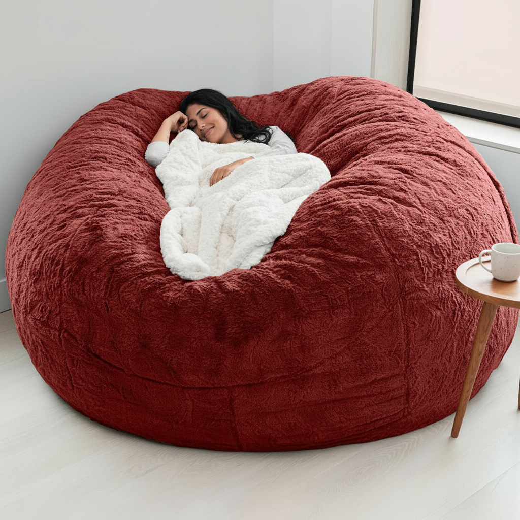 2022 New Bean Bag Sofa Bed Pouf No Filling Stuffed Giant Beanbag Relax Lounge Chair Tatami Futon Floor Seat Furniture